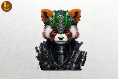 Cyberpunk Red Panda St Patrick&#039;s Day