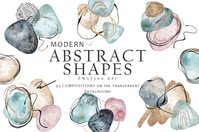 Modern abstract shapes
