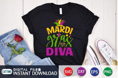 Mardi Gras Diva SVG