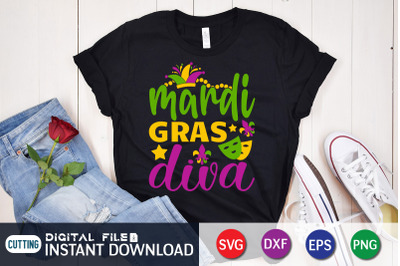 Mardi Gras Diva SVG