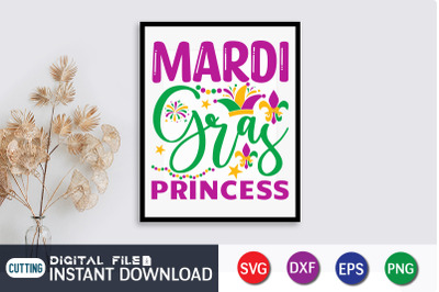 Mardi Gras Princess SVG