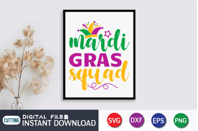 Mardi Gras Squad SVG