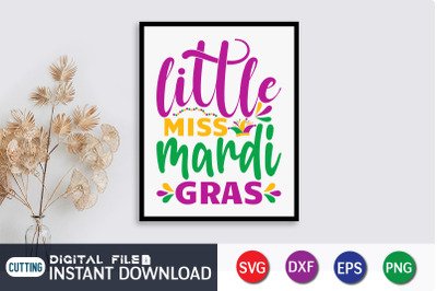 Little Miss Mardi Gras SVG