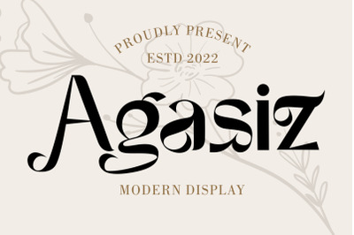 Agasiz - Modern Display Font