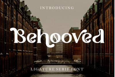 Behooved - Ligature Serif Font