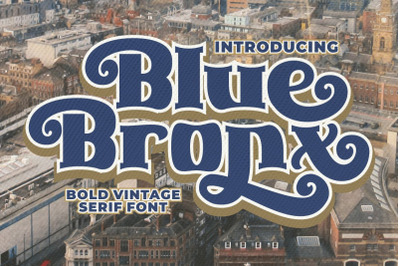 Blue Bronx - Bold Vintage Script Font