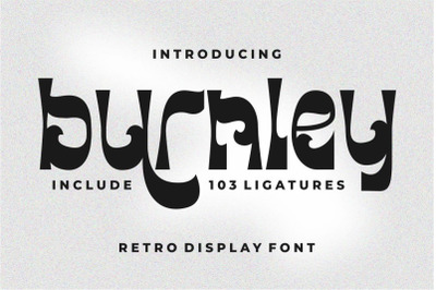 Burnley - Retro Display Font