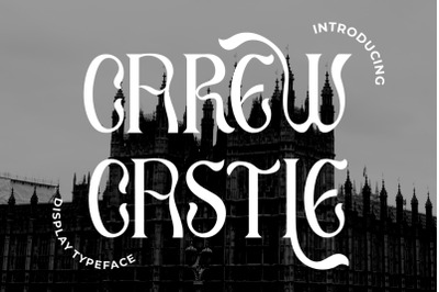 Carew Castle - Display Typeface Font
