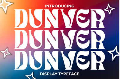 Dunver - Display Typeface Font