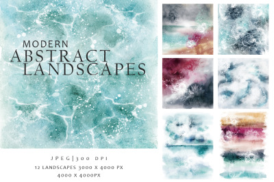 Modern abstract landscapes