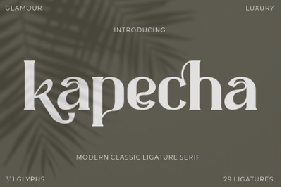 Kapecha - Modern Classic Ligature Serif