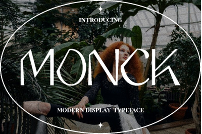 Monck - Modern Display Typeface Font