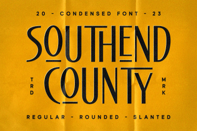 Southend Country - Condensed Font