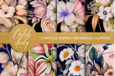 Memorial Flowers Digital Art Backgrounds
