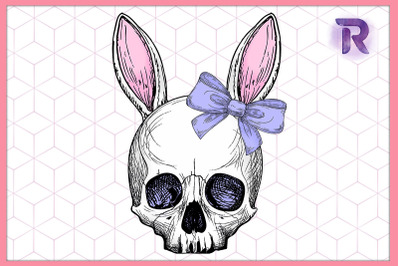 Skeleton Bunny Goth Pastel Easter