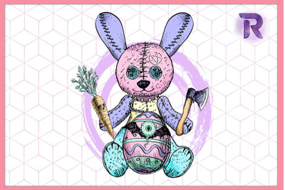 Creepy Bunny Pastel Goth Easter