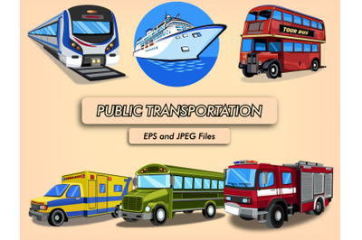 Public Transport Vector Illustration