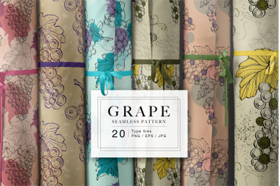 Grape seamless pattern