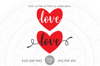 Love heart SVG, love sticker PNG, love script, love cursive
