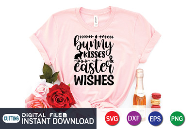 Bunny Kisses Easter Wishes SVG