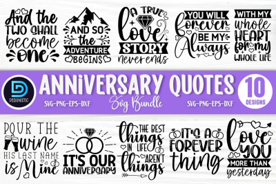 Anniversary Quotes Svg Bundle