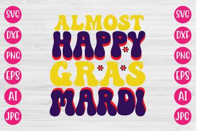 Happy Almost Mardi Gras RETRO DESIGN