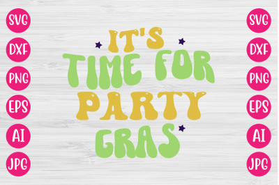 It&#039;s Time For  Party Gras RETRO DESIGN