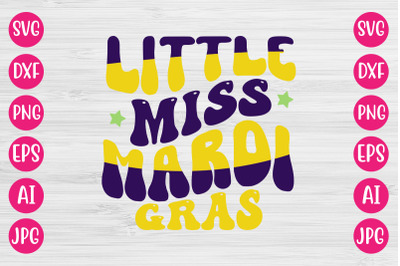 Little Miss Mardi Gras RETRO DESIGN