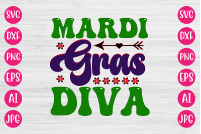 Mardi Gras Diva RETRO DESIGN