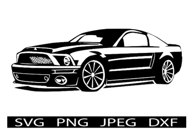 Fast Car / Muscle Car Design and SVG Cut Files