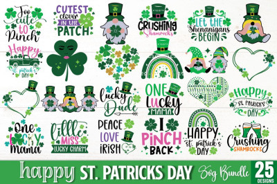 Happy St Patrick&#039;s Day Svg Bundle