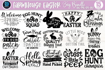 Farmhouse Easter Sign SVG Bundle