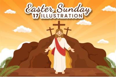 17 Happy Easter Sunday Day Illustration