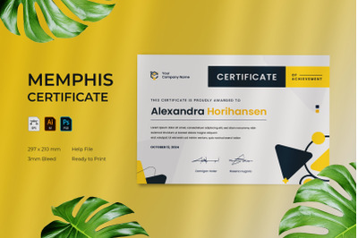 Memphis - Certificate