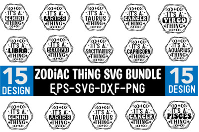 Zodiac Thing SVG Design Bundle