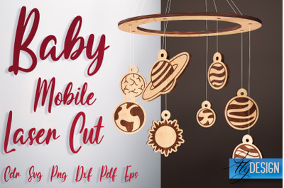 Baby Mobile Laser Cut SVG | Baby SVG Design | CNC Files