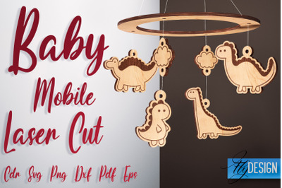 Baby Mobile Laser Cut SVG | Baby SVG Design | CNC Files