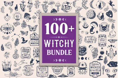 Witchy SVG Bundle  100 items