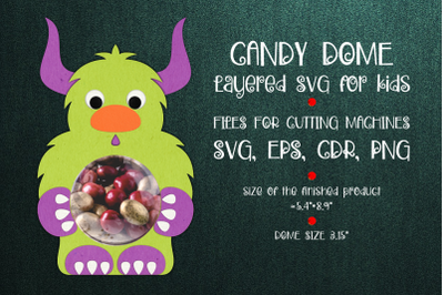 Fluffy Monster | Candy Dome Template