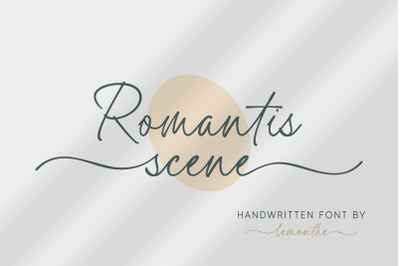Romantis Scene - Handwritten Font