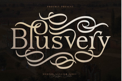 Blusvery Typeface