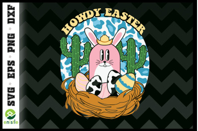 Howdy Easter Western Easter Bunny