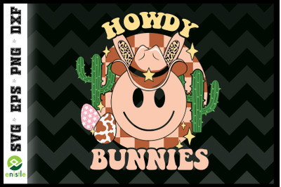 Howdy Bunnies Leopard Western Easter