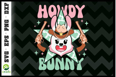 Howdy Bunny Cowhide Easter