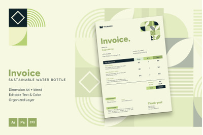 Sustainable Water Bottle - Invoice