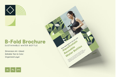 Sustainable Water Bottle - B-Fold Brochure