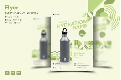 Sustainable Water Bottle - Flyer