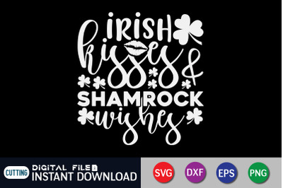 Irish Kisses Shamrock Wishes SVG