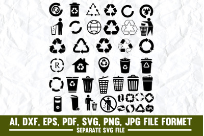 Recycling Symbol, Recycling, Icon, Vector, Arrow Symbol, Environmenta