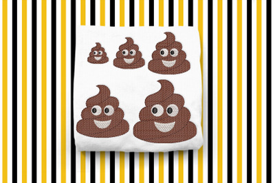 Mini Poop Emoji | Embroidery